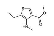 methyl 5-ethyl-4-(methylamino)thiophene-3-carboxylate Structure