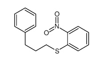 1-nitro-2-(3-phenylpropylsulfanyl)benzene结构式