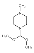 1-(dimethoxymethyl)-4-methylpiperazine结构式
