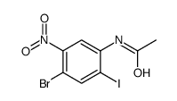 N-(4-bromo-2-iodo-5-nitrophenyl)acetamide Structure