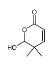 6-hydroxy-5,5-dimethyl-5,6-dihydro-2H-pyran-2-one Structure