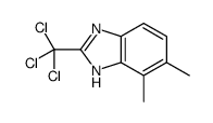 4,5-dimethyl-2-(trichloromethyl)-1H-benzimidazole Structure