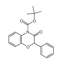 tert-butyl 3-oxo-2-phenyl-3,4-dihydro-2H-1,4-benzoxazine-4-carboxylate结构式