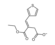 3-ethoxycarbonyl-4-thiophen-3-ylbut-3-enoate Structure