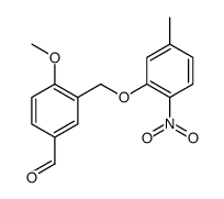 4-METHOXY-3-(5-METHYL-2-NITRO-PHENOXYMETHYL)-BENZALDEHYDE Structure