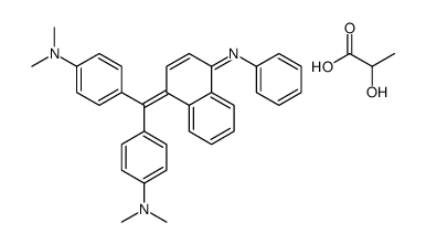 [4-[alpha-(4-anilino-1-naphthyl)-4-(dimethylamino)benzylidene]cyclohexa-2,5-dien-1-ylidene]dimethylammonium lactate Structure
