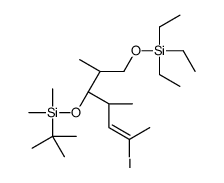 tert-butyl-[(2S,3R,4S)-6-iodo-2,4-dimethyl-1-triethylsilyloxyhept-5-en-3-yl]oxy-dimethylsilane结构式