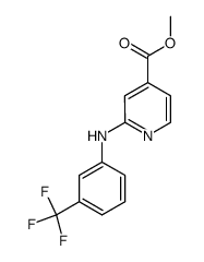 methyl 2-[[3-(trifluoromethyl)phenyl]amino]isonicotinate Structure