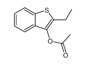 acetic acid-(2-ethyl-benzo[b]thiophen-3-yl ester)结构式
