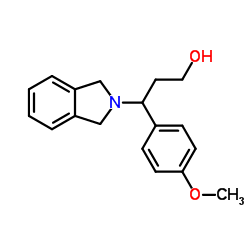 3-(1,3-Dihydro-2H-isoindol-2-yl)-3-(4-methoxyphenyl)-1-propanol结构式