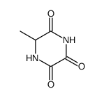 6-methyl-piperazine-2,3,5-trione Structure