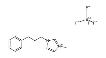 1-methyl-3-(3-phenylpropyl)imidazolium tetrafluoroborate Structure
