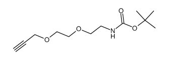 Propargyl-PEG2-NHBoc Structure