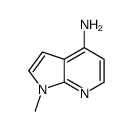 1-甲基-4-氨基-7-氮杂吲哚结构式