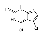 4,5-二氯-1H-吡咯并[2,3-d]嘧啶-2-胺结构式