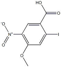 2-Iodo-4-methoxy-5-nitro-benzoic acid结构式