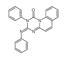 2-Phenyl-3-phenylimino-1,3,5-triazino(1,2-a)chinol-1-on结构式