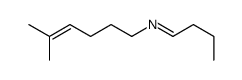 N-(5-methylhex-4-enyl)butan-1-imine结构式
