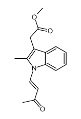 methyl 2-[2-methyl-1-(3-oxobut-1-enyl)indol-3-yl]acetate结构式