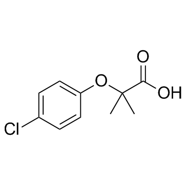 Clofibric acid structure