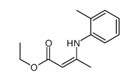 ethyl 3-(2-methylanilino)but-2-enoate Structure