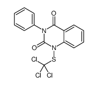 3-phenyl-1-(trichloromethylsulfanyl)quinazoline-2,4-dione结构式