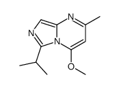 4-methoxy-2-methyl-6-propan-2-ylimidazo[1,5-a]pyrimidine结构式