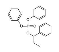diphenyl 1-phenylprop-1-enyl phosphate结构式