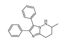 6-methyl-2,3-diphenyl-5,6,7,8-tetrahydroimidazo[1,2-b]pyridazine结构式