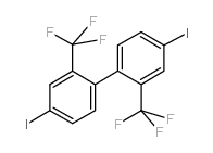4,4'-二碘-2,2'-双(三氟甲基)-1,1'-联苯结构式