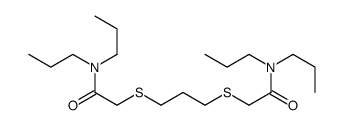 2-[3-[2-(dipropylamino)-2-oxoethyl]sulfanylpropylsulfanyl]-N,N-dipropylacetamide结构式