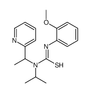 N-(2-甲氧基苯基)-N-(1-甲基乙基)-N-[1-(2-吡啶)乙基]-硫脲结构式
