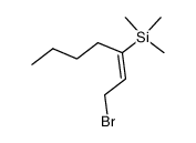 {1-[2-Bromo-eth-(E)-ylidene]-pentyl}-trimethyl-silane结构式