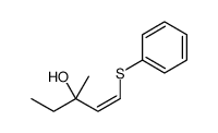 3-methyl-1-phenylsulfanylpent-1-en-3-ol Structure