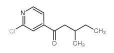 1-(2-CHLORO-PYRIDIN-4-YL)-3-METHYL-PENTAN-1-ONE结构式
