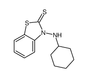3-(cyclohexylamino)-1,3-benzothiazole-2-thione结构式