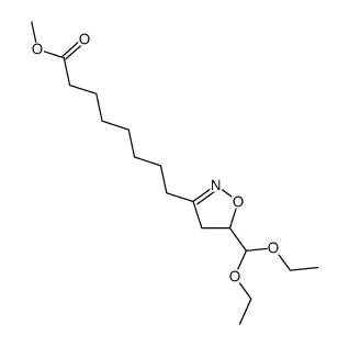 3-(ω-methoxycarbonylheptyl)-5-diethoxymethyl-2-isoxazoline Structure