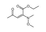 2-Pentenoic acid, 2-(methoxymethylamino)-4-oxo-, ethyl ester, (2E)结构式