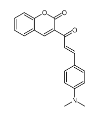 1-(3'-coumarinyl)-3-(4''-dimethylaminophenyl)-2-propen-1-one结构式
