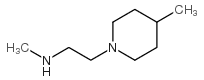N-甲基-2-(4-甲基哌啶-1-基)乙胺结构式