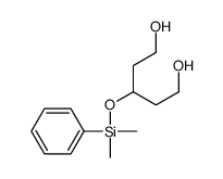 3-[dimethyl(phenyl)silyl]oxypentane-1,5-diol结构式