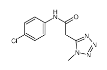 N-(4-chlorophenyl)-2-(1-methyltetrazol-5-yl)acetamide结构式