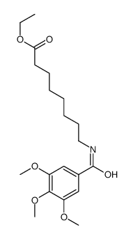 ethyl 8-[(3,4,5-trimethoxybenzoyl)amino]octanoate结构式