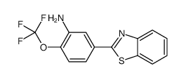 5-(1,3-benzothiazol-2-yl)-2-(trifluoromethoxy)aniline结构式