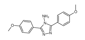 3,5-bis(4-methoxyphenyl)-1,2,4-triazol-4-amine Structure