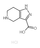 4,5,6,7-四氢-2H-吡唑[4,3-c]吡啶-3-羧酸结构式