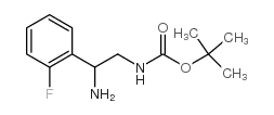 [2-氨基-2-(2-氟-苯基)-乙基]-氨基甲酸叔丁酯盐酸盐结构式