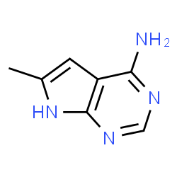 6-methyl-7H-pyrrolo[2,3-d]pyrimidin-4-amine Structure
