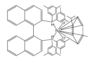 [RuCl(p-cymene)((S)-xylbinap)]Cl Structure