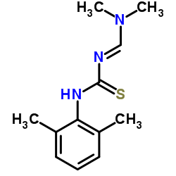 1-[(E)-(Dimethylamino)methylene]-3-(2,6-dimethylphenyl)thiourea Structure